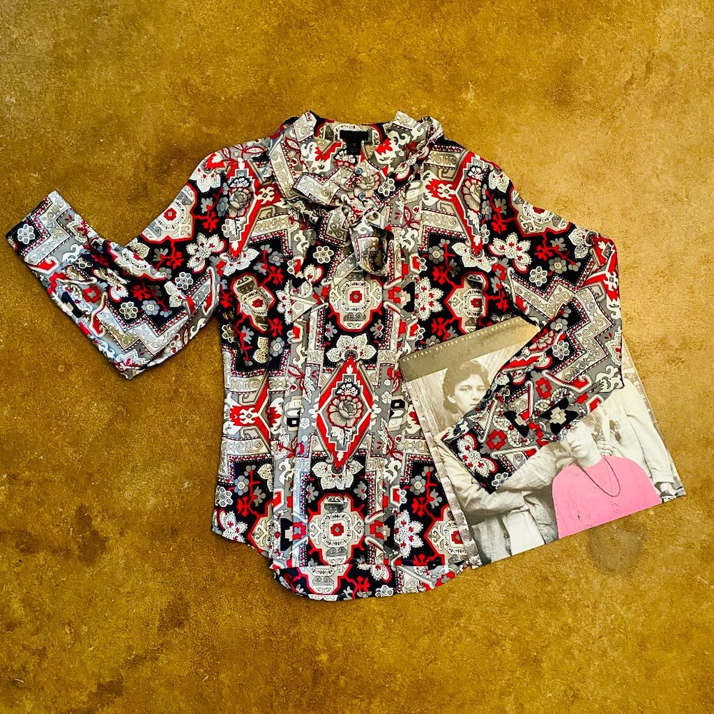 VTG Inspired Paisley Blouse
